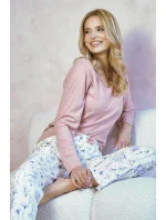 Taro 3456 Caroline long/r M-XL Z25/26 dámské pyžamo