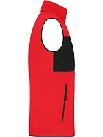 Daiber JN 1310 Pánská fleecová vesta 02.1310 red/black