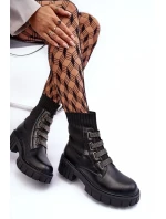 Botky Workery s pružným svrškem Černá Kasseis Botky Workery s pružným svrškem Černá Kasseis