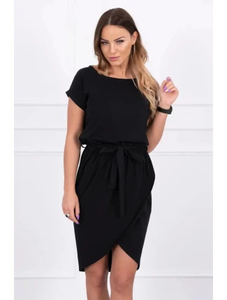 Dámské úpletové šaty 8980 černé - Kesi Dámské úpletové šaty 8980 černé - Kesi