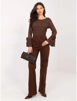Dámské kalhoty LK SP 510106.14P Tmavě hnědá - FPrice