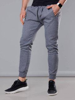Tmavě šedé pánské teplákové kalhoty (68XW01-5)