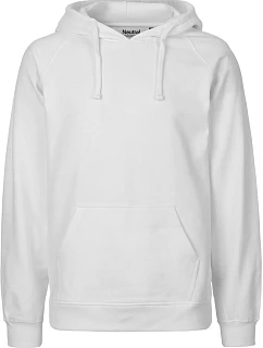 Neutral O 63101 Pánská mikina s kapucí z bio bavlny 77.6311 white