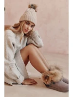 Dámské semišové sněhule s kožešinovou šedou Alexa Dámské semišové sněhule s kožešinovou šedou Alexa