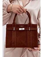 Noressa Kufřík z imitace semiše Camel