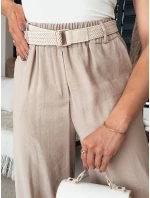 Dámské zvonové kalhoty CHIMAS světle hnědé FashionStreet UY2107