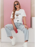 Dámské tričko s medvídkem MISTREET bílé FashionStreet RY2874