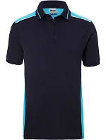 Daiber JN 858 Pánské pracovní piqué polo - Color 02.0858 navy/turquoise Daiber JN 858 Pánské pracovní piqué polo - Color 02.0858 navy/turquoise