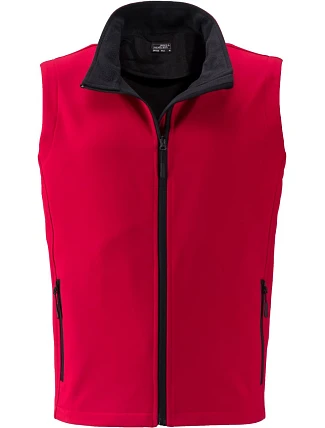Daiber JN 1128 Pánská 2-vrstvá promo softshellová vesta 02.1128 red/black Daiber JN 1128 Pánská 2-vrstvá promo softshellová vesta 02.1128 red/black