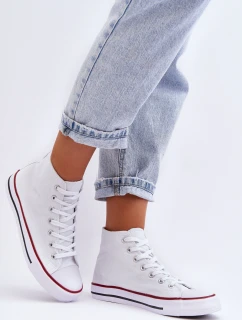 Dámské klasické vysoké boty bílé Remos