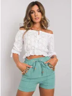 Šortky DHJ SN 13260.38P tyrkysová Šortky DHJ SN 13260.38P tyrkysová