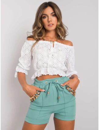 Šortky DHJ SN 13260.38P tyrkysová Šortky DHJ SN 13260.38P tyrkysová