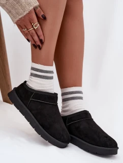 Dámské sněhule Serenne s kožešinou – černé