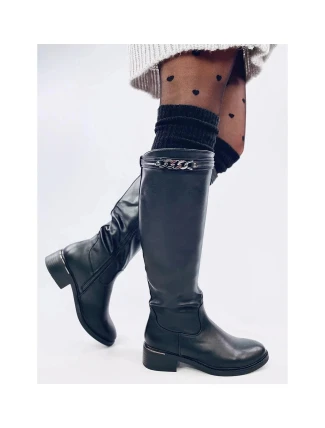 Dámské kozačky YY-52 černé - Inello Dámské kozačky YY-52 černé - Inello