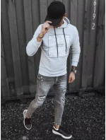 Pánská šedá mikina FashionStreet BX5468