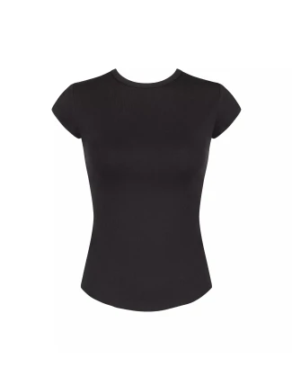 sloggi GO Ribbed T-Shirt - BLACK - SLOGGI BLACK - SLOGGI