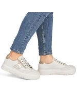 Dámské kožené tenisky na platformě béžové Rieker M1912-80 Dámské kožené tenisky na platformě béžové Rieker M1912-80