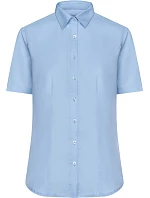 Daiber JN 683 Mikro keprová halenka s krátkým rukávem 02.0683 light blue Daiber JN 683 Mikro keprová halenka s krátkým rukávem 02.0683 light blue