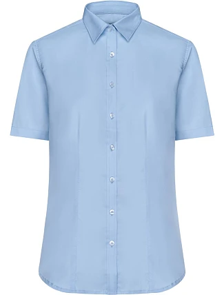 Daiber JN 683 Mikro keprová halenka s krátkým rukávem 02.0683 light blue Daiber JN 683 Mikro keprová halenka s krátkým rukávem 02.0683 light blue