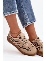 Dámské tenisky na platformě Panterka béžové Denissa Dámské tenisky na platformě Panterka béžové Denissa