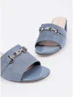 Luxusní modré nazouváky dámské Obcas Luxusní modré nazouváky dámské Obcas