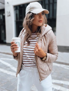 Dámská prošívaná přechodová bunda LILYWOOL camel FashionStreet TY3715