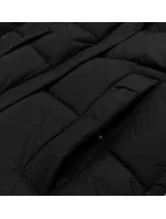 Černá dámská zimní bunda s kapucí Glakate (LU-238001B#) Černá dámská zimní bunda s kapucí Glakate (LU-238001B#)