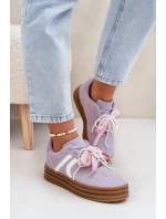 Dámské Tenisky Na Platformě S Ozdobami Fialové Vinness