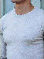Pánský klasický svetr světle šedý FashionStreet WX2212 Pánský klasický svetr světle šedý FashionStreet WX2212