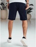 Pánské tmavě modré džínové šortky FashionStreet SX2546 Pánské tmavě modré džínové šortky FashionStreet SX2546