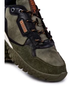 Pánská klasická sportovní obuv Memory Foam Big Star KK174272 Zelená Pánská klasická sportovní obuv Memory Foam Big Star KK174272 Zelená