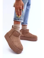 Kůže Sněhové Boty Na Platformě Tmavě Hnědé Corcoran Kůže Sněhové Boty Na Platformě Tmavě Hnědé Corcoran