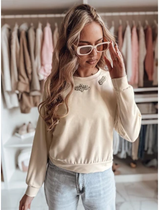 Dámská halenka s dlouhým rukávem Buttercotch CRYSTALIA light beige FashionStreet RY2767