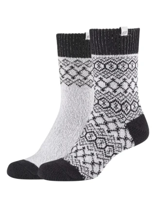 Ponožky Skechers Casual Cozy Jacquard 2PPK SK41047-9202 Grey 35-38