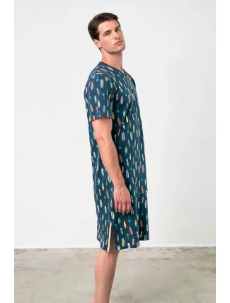 Vamp - Pohodlná pánská noční košile 18703 - Vamp Vamp - Pohodlná pánská noční košile 18703 - Vamp