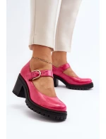 Zazoo 20166 Lakýrované Kožené Členky Fuksia