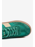 Dámské semišové tenisky Big Star TT274163 Zelené