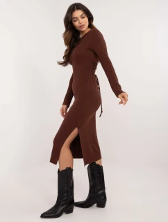 Šaty LK SK 509820.67 tmavě hnědé