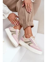 Dámské tenisky s pleteným vzorem na platformě vícebarevné Lesida