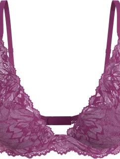 Dámské podprsenka LIGHTLY LINED PLUNGE 000QF6396EVID fialová - Calvin Klein