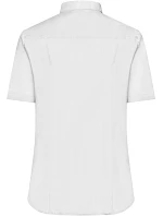 Daiber JN 683 Mikro keprová halenka s krátkým rukávem 02.0683 white Daiber JN 683 Mikro keprová halenka s krátkým rukávem 02.0683 white