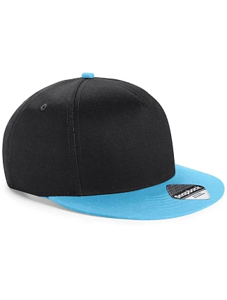 Beechfield B 615 Dětská 5 panelová kšiltovka "Snapback" 53.0615 black/surf blue Beechfield B 615 Dětská 5 panelová kšiltovka "Snapback" 53.0615 black/surf blue