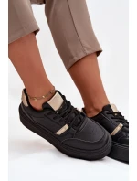 Dámské Sneakersy Na Platformě Big Star SS274360 Černé