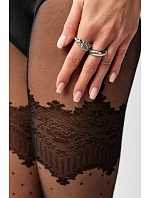 Tenké punčocháče - vzor LUMIA