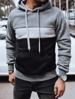 Pánská tmavě šedá mikina FashionStreet BX5826