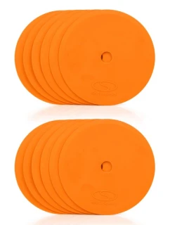 Ploché terénní značky - kulaté 15 cm - 12x oranžové SMJ sport ZPO-O