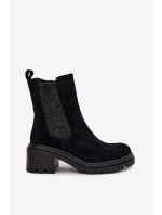 Dámské Zateplené Kotníkové Boty Na Klíně Černé Zoralia