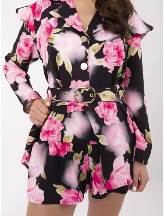 DHJ KO 20615 2.60 černo-růžový overal