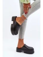 Dámské pantofle s masivní podrážkou Big Star Černá