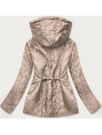 Béžová prošívaná dámská bunda (BR0121) Béžová prošívaná dámská bunda (BR0121)